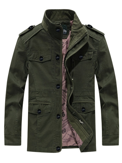 Casual Retro Stijl Katoen Winter Jacke Für Herren | Ideal für Winter