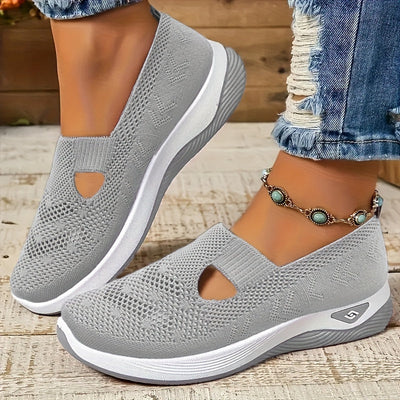 Modische Leichte Strick-Cut-Out Sneaker für Damen | Perfekt für lässige Tage