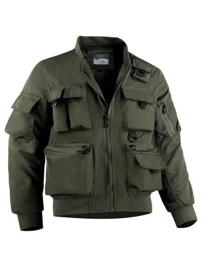 Taktische Multi-Taschen Cargo-Windbreaker-Outdoorjacke Für Herren | Perfekt für Outdoor-Aktivitäten