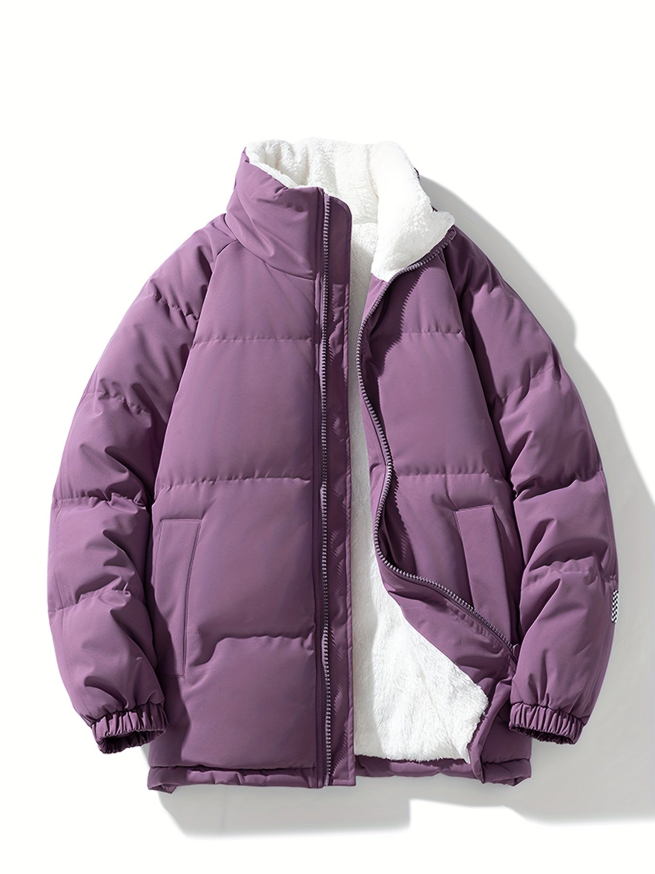 Warme modische Fleece-Puffer-Winterjacke für Damen | Perfekt für Outdoor-Aktivitäten