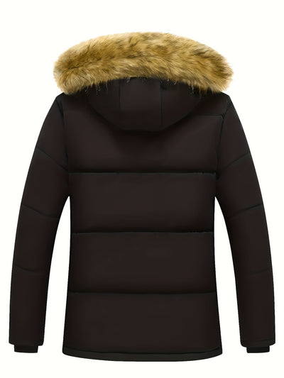 Warme Reißverschluss Gepolsterte Winter Jacke Für Herren | Perfekt für Outdoor-Aktivitäten