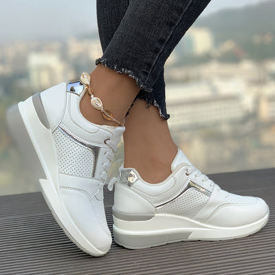 Lässige Einfarbige Freizeitsneaker für Damen | Perfekt für lässige Tage