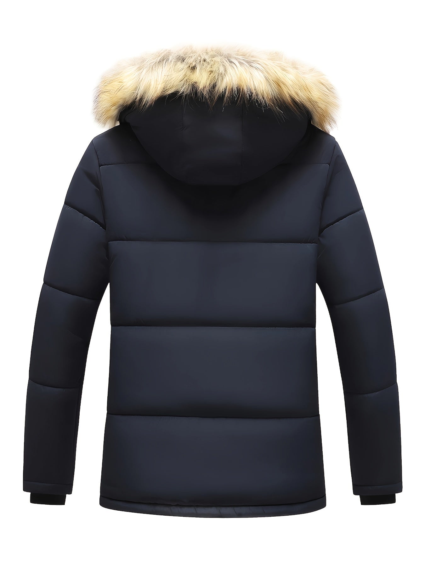 Lässige Kapuzen-Polyester-Winterjacke Für Herren | Perfekt für Outdoor-Aktivitäten