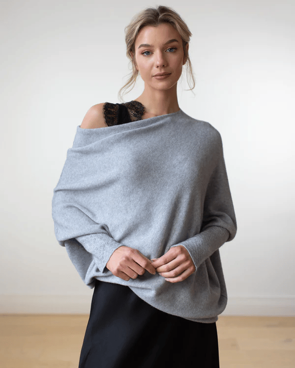 Stilvoll Kaschmir Schulterfreier Pullover Für Damen | Ideal für jede Jahreszeit