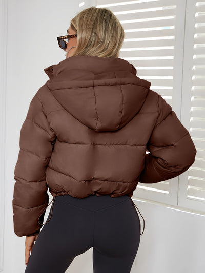 Kurze modische warme Winterjacke für Damen | Ideal für Winter