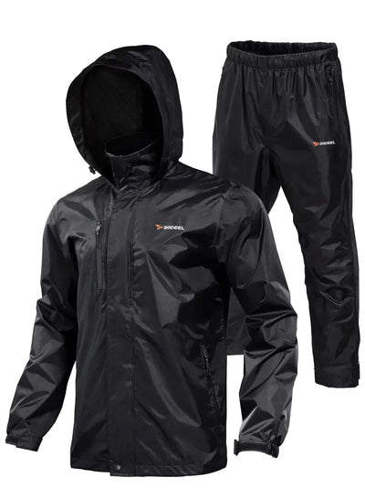 Bequeme Outdoor Atmungsaktive Regenjacke Mit Hose Für Herren | Perfekt Für Outdoor-Aktivitäten