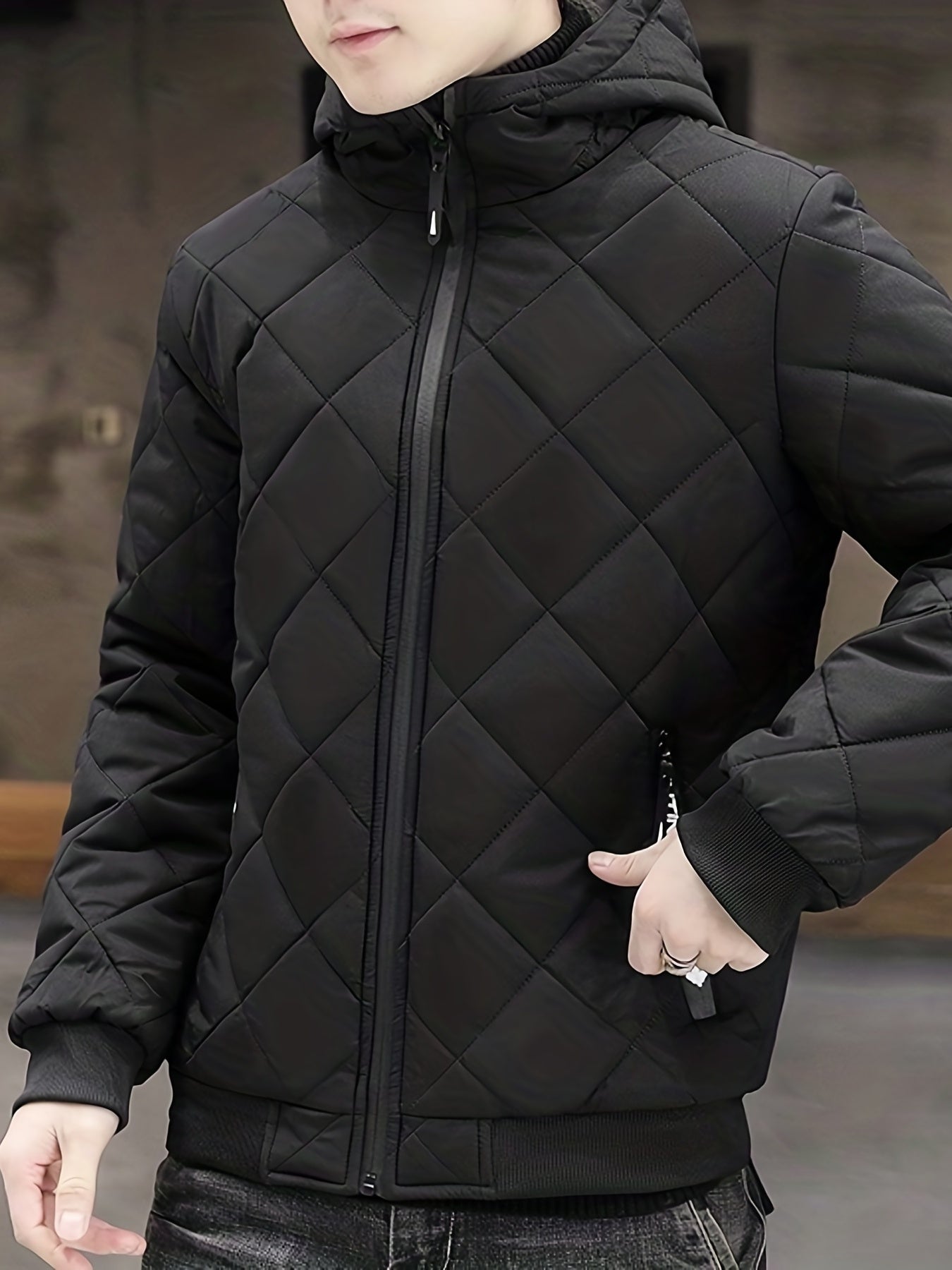 Warme Plüsch Kapuzen Winterjacke Für Herren | Perfekt für Outdoor-Aktivitäten