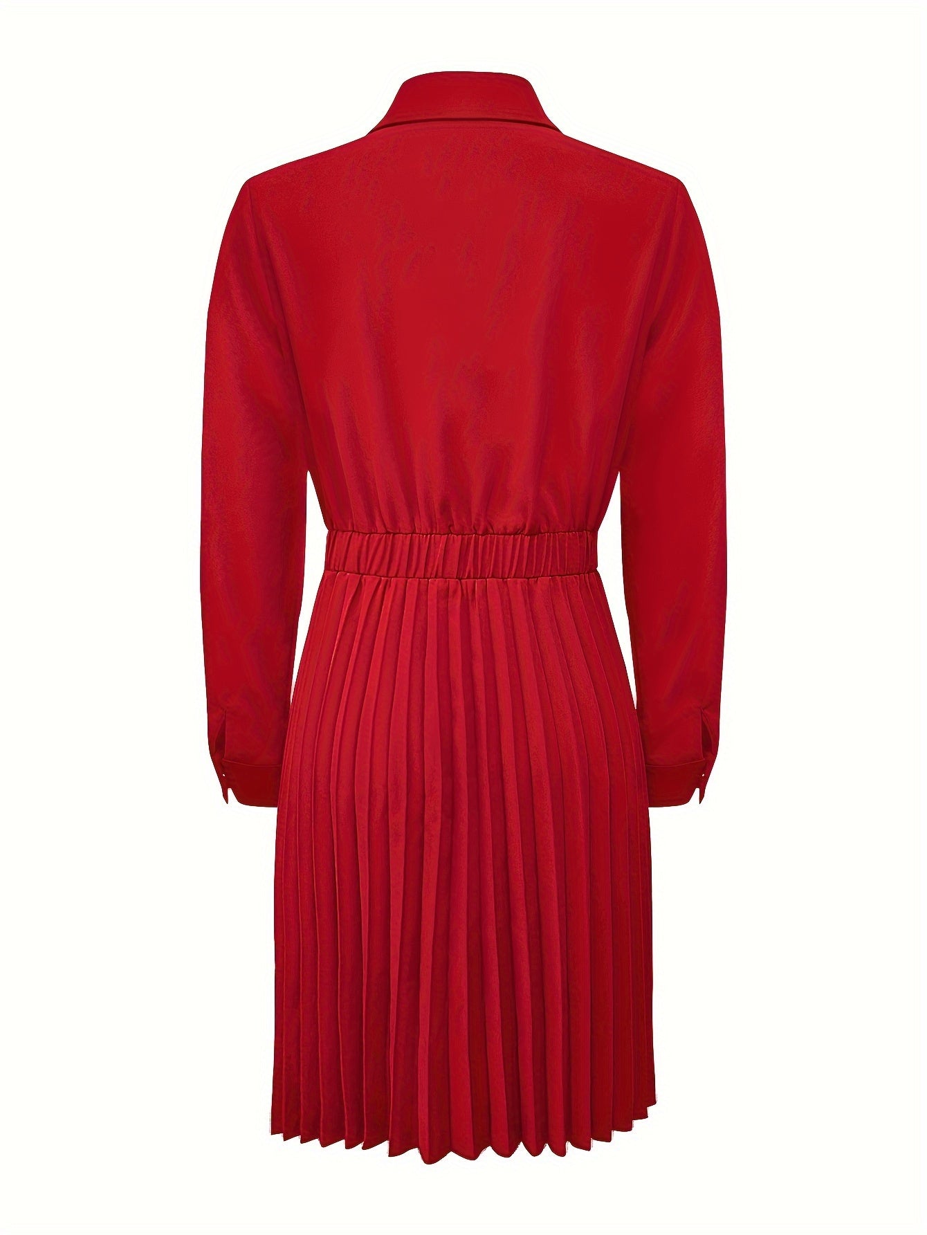 Lässiges Langarm Mit Knöpfen Midi Kleid Für Damen | Perfekt für Casual Days