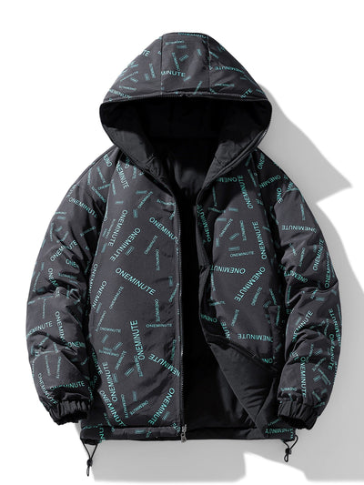 Casual Wendbare Gepolsterte Winter Jacke Für Herren | Perfekt für Outdoor-Aktivitäten
