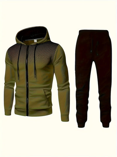 Casual Sportlicher Trainingsanzug Hoodie Und Kordelzughose Für Herren | Perfekt für Casual Days