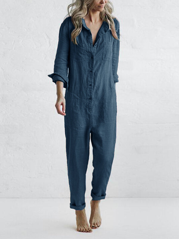 Langärmeliger Jumpsuit für Frauen