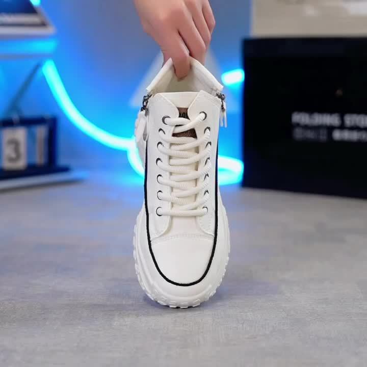 Lässige High-Top Plateau-Sneaker für Damen | Perfekt für lässige Tage