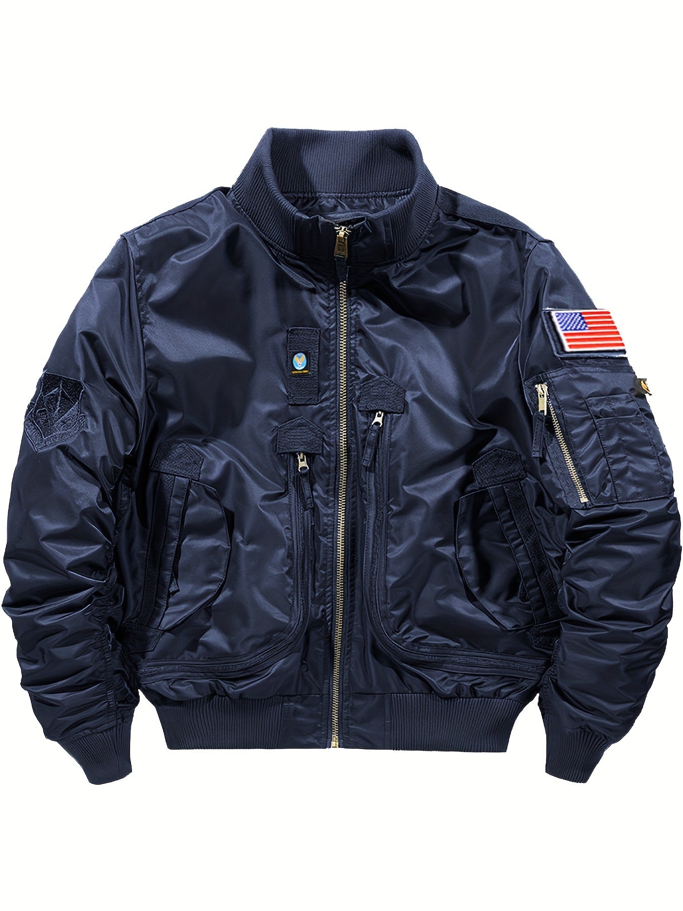 Warme Bomber Taktische Outdoorjacke Mit Stehkragen Für Herren | Perfekt für Outdoor-Aktivitäten