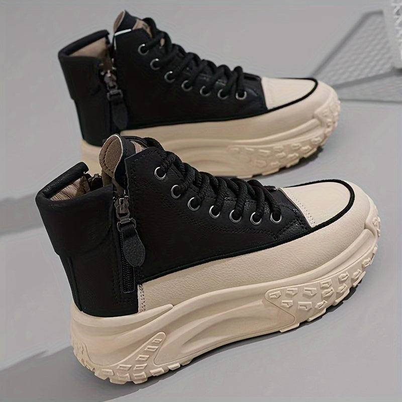 Lässige High-Top Plateau-Sneaker für Damen | Perfekt für lässige Tage