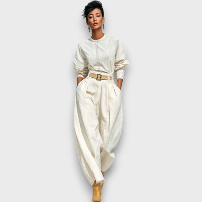 Solenne – Zweiteiliges Set mit Bluse und weiter Hose