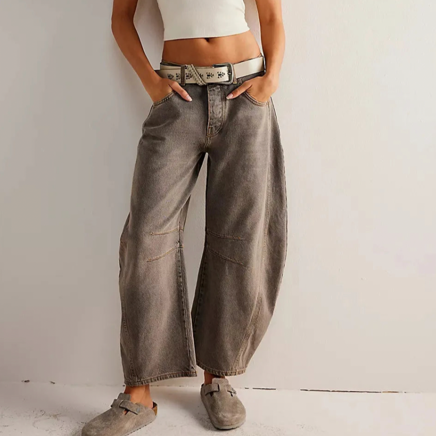 Damen Retro Jeanshose - Lässiger Schnitt