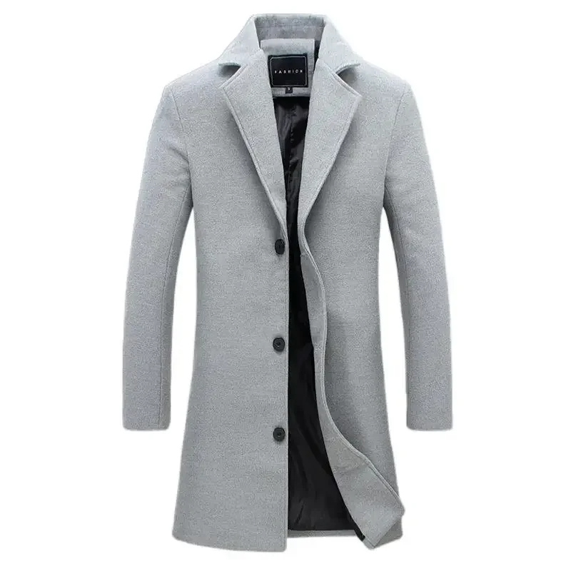Herren Wintermantel - Eleganter Wollmantel mit warmer Fütterung für Business & Freizeit