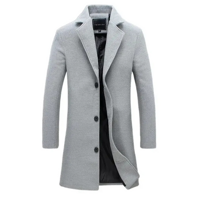 Herren Wintermantel - Eleganter Wollmantel mit warmer Fütterung für Business & Freizeit