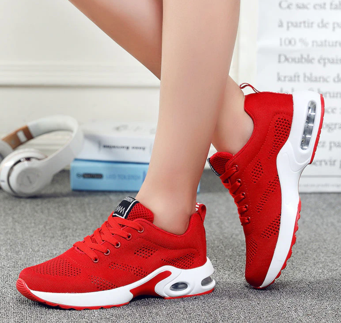 ALEXIS - Orthopädische Leichte, atmungsaktive Sport-Sneaker für Damen | Sportlicher Casual-Running-Schuh mit Air-Cushion-Sohle