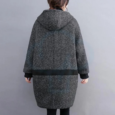Damen Wintermantel mit Kapuze - Bequem, Warm und Stylish