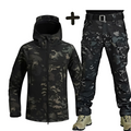 Schwarz/Khaki
