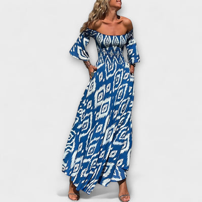 Bellira – Off-Shoulder Kleid mit floraler Leichtigkeit