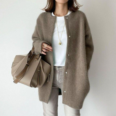 Elegante Damen-Wolljacke – Weicher und hochwertiger Mantel für stilvolle Outfits