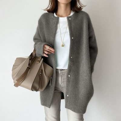Elegante Damen-Wolljacke – Weicher und hochwertiger Mantel für stilvolle Outfits