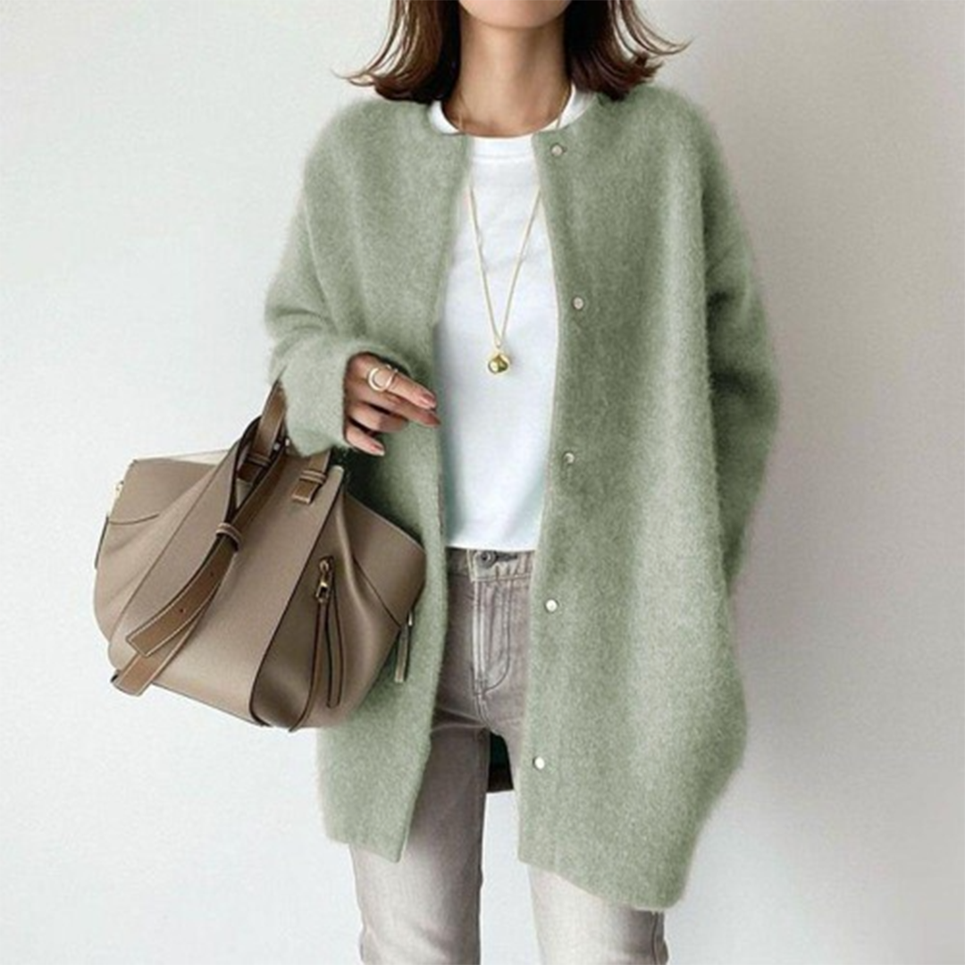 Elegante Damen-Wolljacke – Weicher und hochwertiger Mantel für stilvolle Outfits
