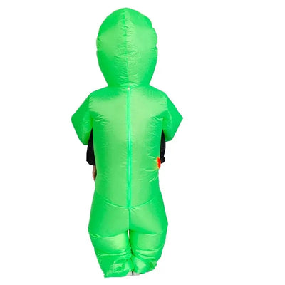 Unisex Aufblasbares Alien Kostüm | Halloween Verkleidung mit Trage-Effekt