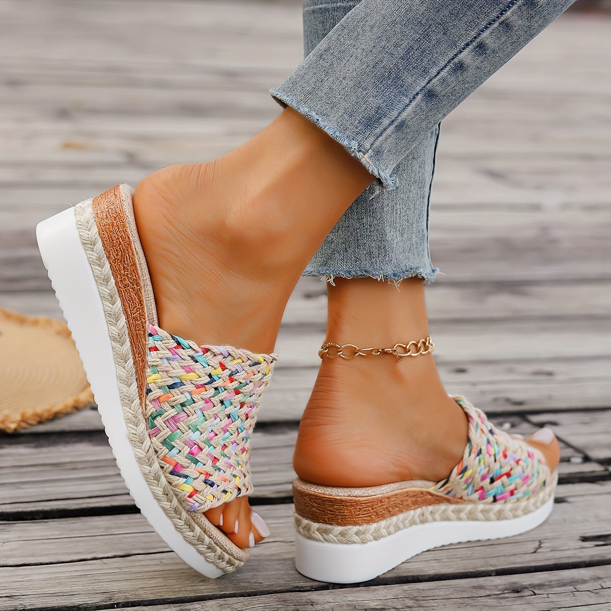 Aurelya™ – Damen Plateau Sandalen mit Bohemian Stil und Komfort