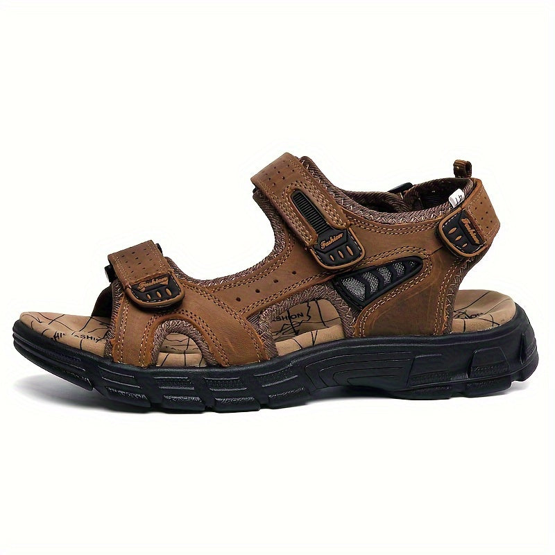 AventoGrip™ – Atmungsaktive Herren Ledersandalen