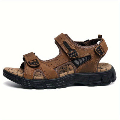 AventoGrip™ – Atmungsaktive Herren Ledersandalen