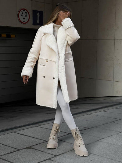 Damen Eleganter Teddy Mantel | Winter Teddy Damen