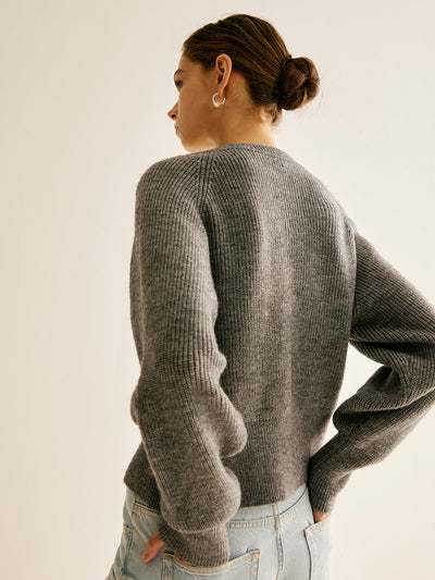 Strickjacke mit Knöpfen | Gerippte Struktur | Zeitloser Komfort