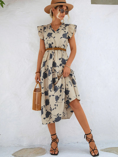 Yoselin® | Elegantes Sommerkleid mit Blumendruck