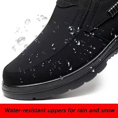 Herren Orthopädische Winter Lederstiefel mit Warmfutter