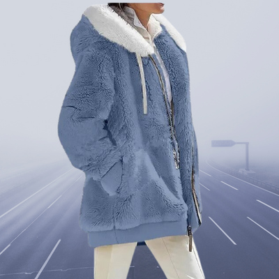 Damen Oversized Teddyjacke | Kuschelig & Warm | Wintermantel