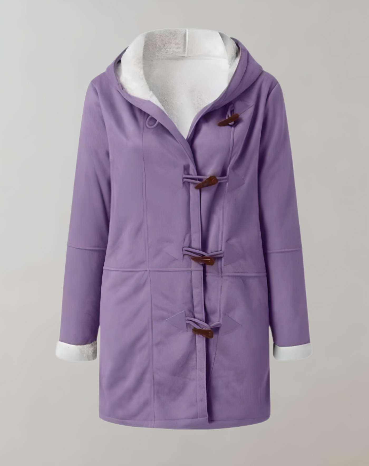 Aster -  Lange und übergroße Jacke für Damen mit Innenimitat jacke
