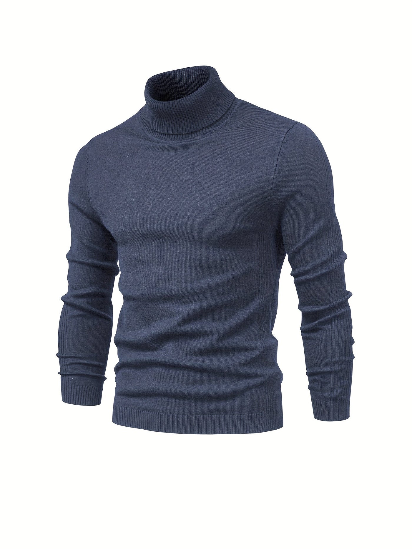 Eleganter Herren Rollkragenpullover aus Merinowolle