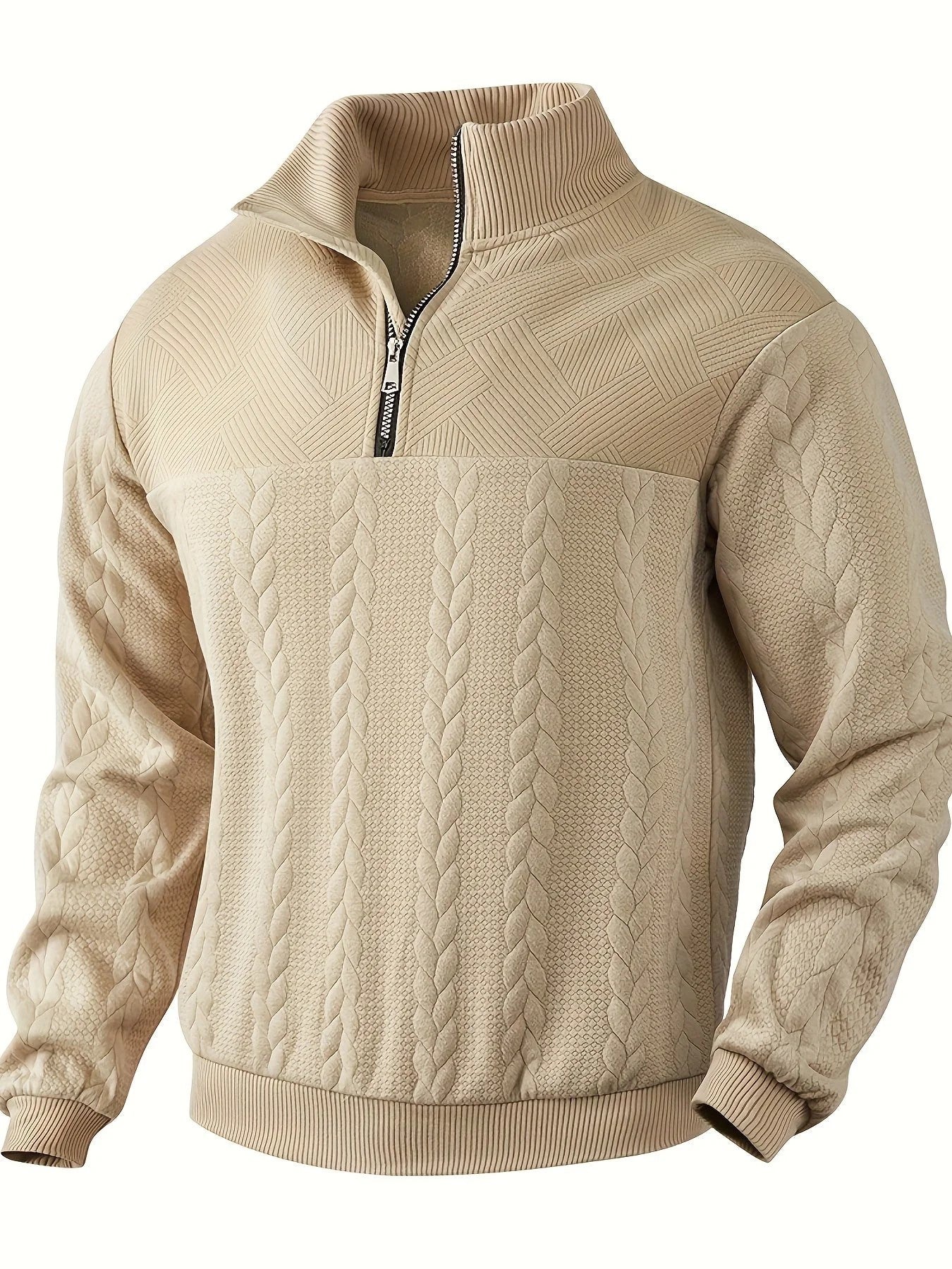 Warmer Herren-Strickpullover aus Wolle für den Winter