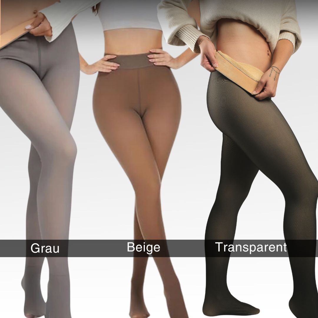 Warme Damen Thermo-Strumpfhose mit Fleece-Futter für Winter & Herbst