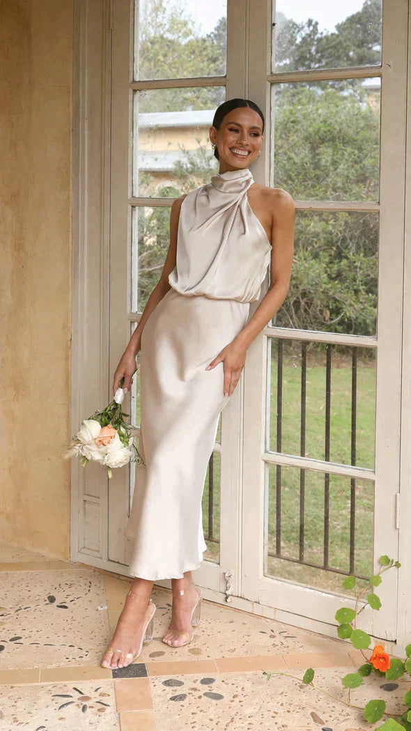 GlanzKleid™ – Damen Kleid mit Schimmerndem Stoff