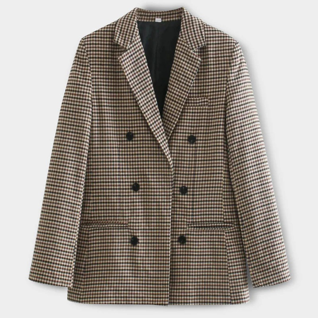 Maßgeschneiderter Blazer mit Karomuster für Frauen