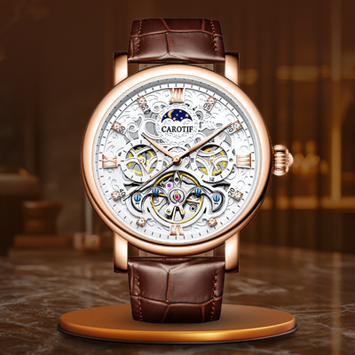 van Baerle® - Geschäftliches Lederarmbanduhren