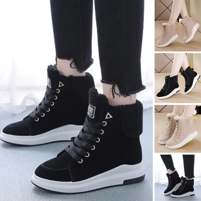 Warme Flache Winter Knöchel Stiefel Für Damen | Ideal für Winter