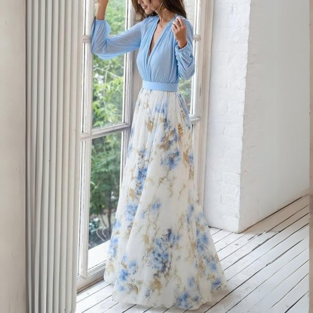 Tonette - Atemberaubendes Blumen Maxikleid