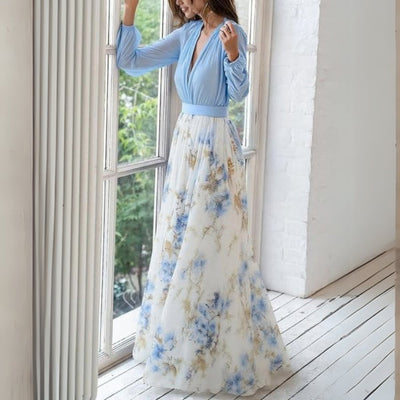 Tonette - Atemberaubendes Blumen Maxikleid