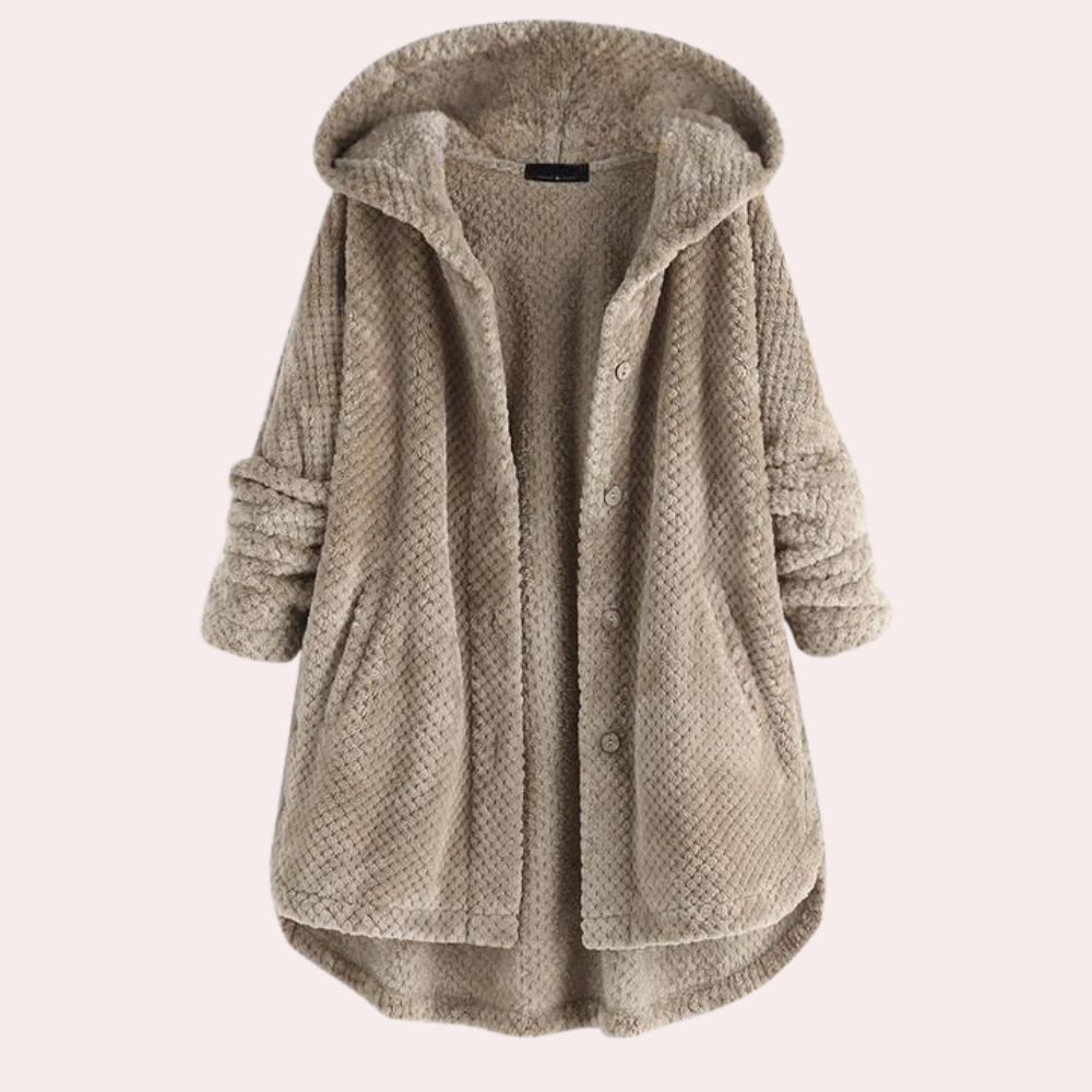 Teddyjacke mit Kapuze | Extra weich | Lässiger Oversize-Stil