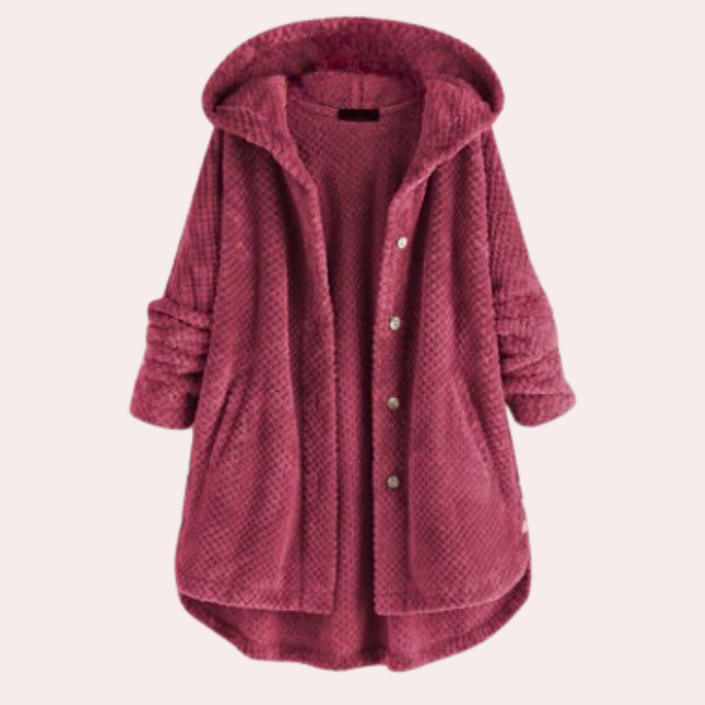 Teddyjacke mit Kapuze | Extra weich | Lässiger Oversize-Stil
